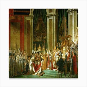 Coronation Of Louis Xv Canvas Print