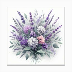 Bouquet Of Lavender Canvas Print