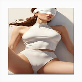 Blindfolded Woman 1 Canvas Print