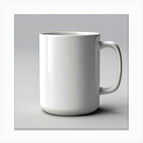 Mock Up Mug Blank Plain Ceramic Customizable Unadorned Empty Clean Simple Minimalist Mo (1) Canvas Print