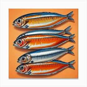 Sardines Art Prints (22) Canvas Print