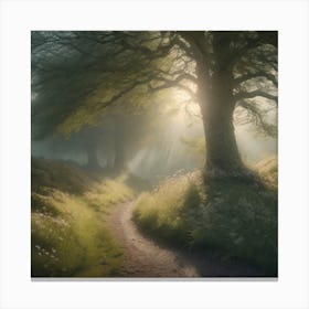 Path Through The Woods 2 Canvas Print