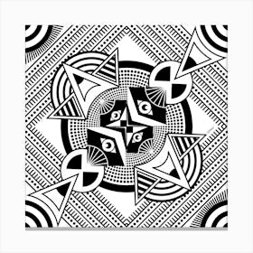 Abstract Tribal Pattern Canvas Print