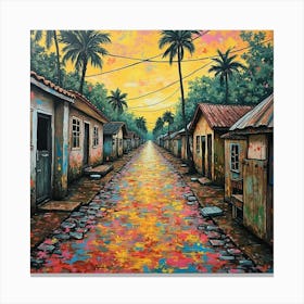 Simple Village Canvas Print