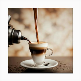 Coffee Pouring 35 Canvas Print