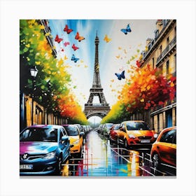 Paris Eiffel Tower 59 Canvas Print