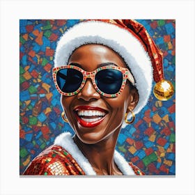 Afro Santa Mama Canvas Print