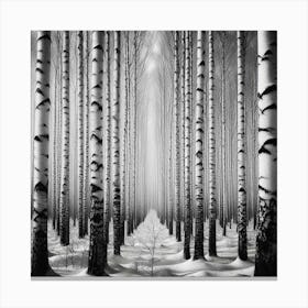 Birch Forest 8 Canvas Print