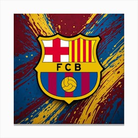 FC Barcelona Logo Wall Art 44 Canvas Print