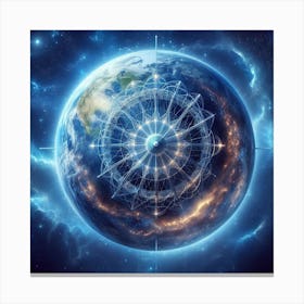 Earth In Space 38 Canvas Print