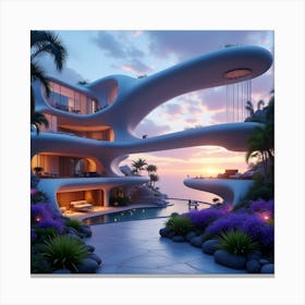 Futuristic House 2 Canvas Print