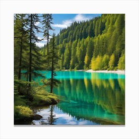 Lake In The Mountains 5 Canvas Print