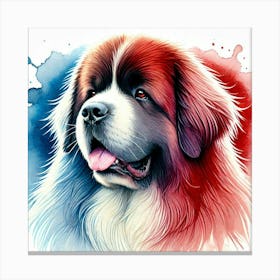 Watercolor Newfoundland 1 Canvas Print