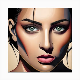 Portrait Of A Woman 1 Canvas Print