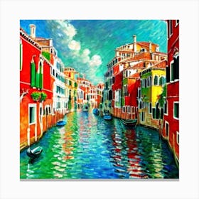 Venice Canal Canvas Print