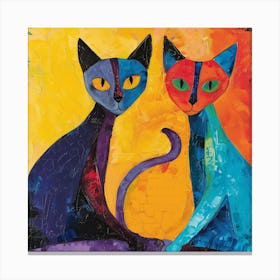 Kisha2849 Burmese Cats Colorful Picasso Style No Negative Space 7da02692 8f1a 41da Bffc 9a53dd0ee503 Canvas Print
