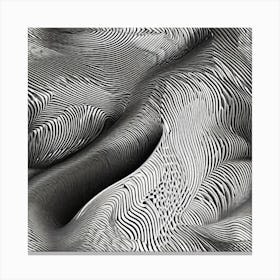 Abstract Wavy Lines Canvas Print