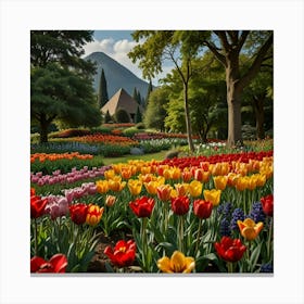 Tulips In Bloom Canvas Print