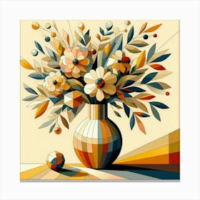 Flowers In A Vase Canvas Print