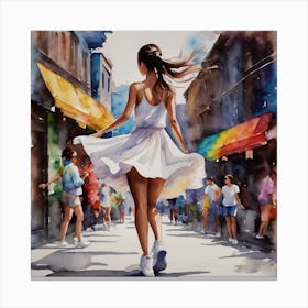 Shuffle Dancing In Brazil Canvas Print