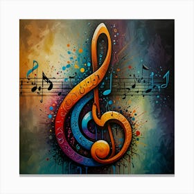 Music Clef Canvas Print