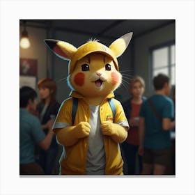 Pokemon Pikachu 4 Canvas Print