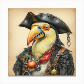 Pirate Bird 10 Canvas Print