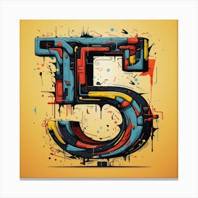 Number Five 1 Canvas Print