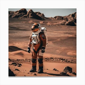 Mars Landscape Canvas Print