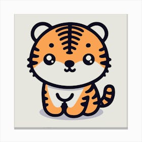 Cute Tiger 21 Canvas Print