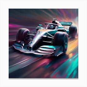 F1 Mercedes Car Canvas Print