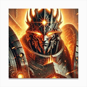 Supreme Overlord Pyre Portrait Canvas Print