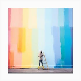 Rainbow Painting Canvas Print