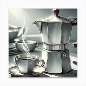 Coffee Pot Canvas Print