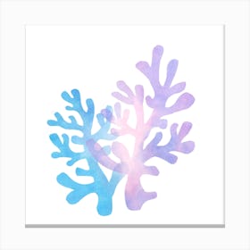Watercolor Corals Canvas Print