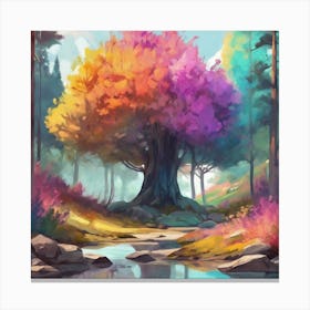 Tree In The Forest 3 Canvas Print