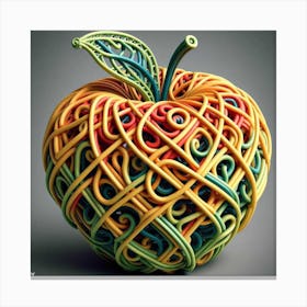 Twisted Apple Canvas Print