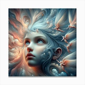 Angels In The Sky 2 Canvas Print