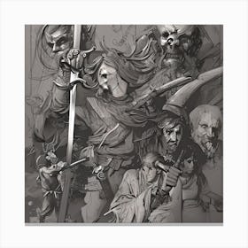 The knights of hell Canvas Print