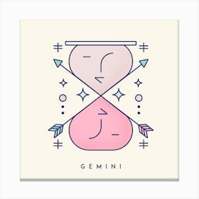 Gemini Square Canvas Print