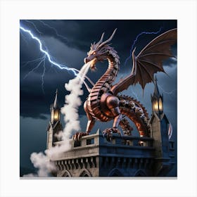 Lightning Dragon Canvas Print