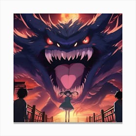 Monster From Hell Canvas Print