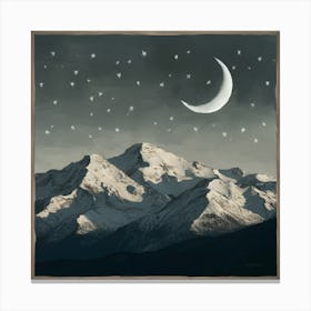 A Night In The Mountains (4) Canvas Print