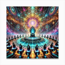 A Striking Depiction Of The Fractal Throne Room S Canvas Print