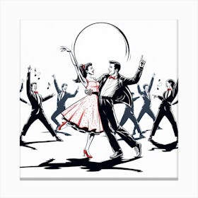 Dancin' In The Street Canvas Print