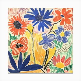 Flowers Painting Matisse Style 3 Canvas Print