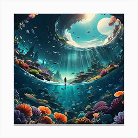 Depths Of The Imagination 19 Canvas Print