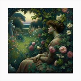 'The Rose Garden' Canvas Print