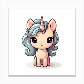 Cute Unicorn 321 Canvas Print