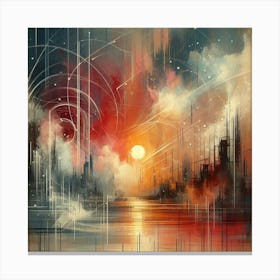 design Abstract Painting Art Decoration Acrylic 1 Canvas Print